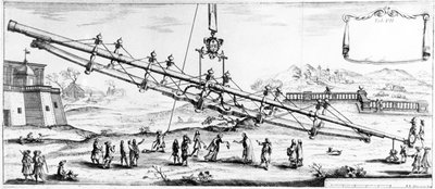 Brytande teleskop med lång brännvidd, 1728 av Unbekannt