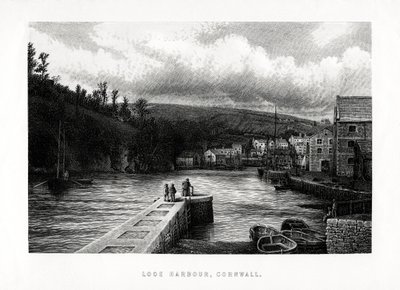 Looe Harbour, Cornwall, England, 1896 av Unbekannt