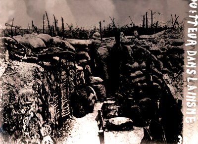 Utkikspost, Frankrike, c1914-c1918 av Unbekannt