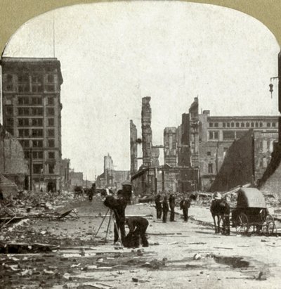 Tittar upp Grant Ave. från Market St., 1906. av Unbekannt