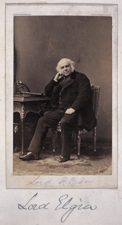 Lord Elgin, brittisk diplomat, ca 1860 av Unbekannt