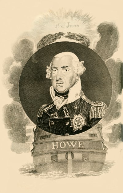 Lord Howe, 1726-1799, 1816. av Unbekannt