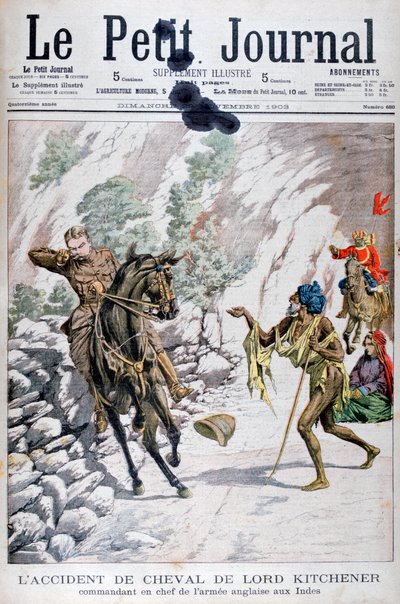 Lord Kitcheners hästolycka, Indien, 1903 av Unbekannt
