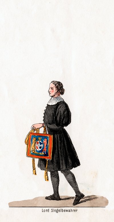 Lord Seal keeper, kostymdesign för Shakespeares pjäs, Henry VIII, 1800-talet av Unbekannt