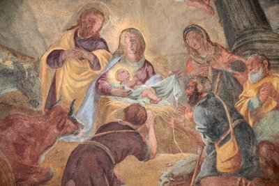 Loreto kyrka ; Födelsefödelsemålning Prag Tjeckien av Unbekannt