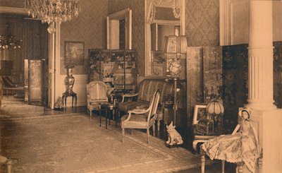 Louis XVI-rummet på den kubanska ambassaden i Bryssel, Belgien, 1927. av Unbekannt