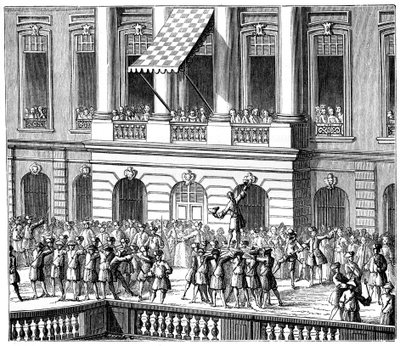 Ludvig XV i Strasbourg, 1744, 1885 av Unbekannt