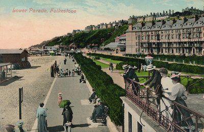 Lower Parade, Folkestone, sent 1800-tidigt 1900-tal av Unbekannt