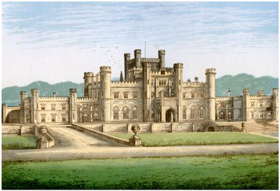 Lowther Castle, Westmorland, hem för Earl of Lonsdale, c1880 av Unbekannt