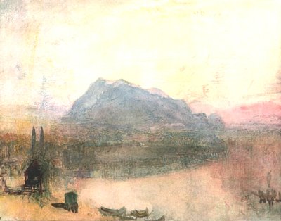 Lucerne and the Righi: Early Dawn, c1840-talet, c1900. av Unbekannt