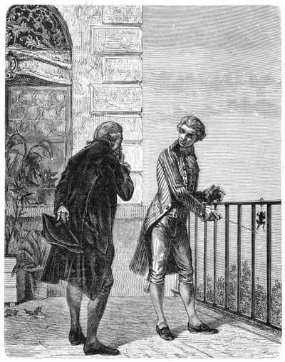 Luigi Galvani, italiensk fysiolog från 1700-talet, 1880 av Unbekannt