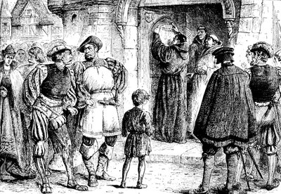 Luthers protest, 1517, 1909 av Unbekannt