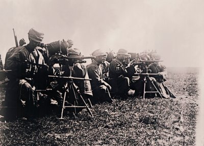 Maskingevärsskyttar, c1914-c1918 av Unbekannt
