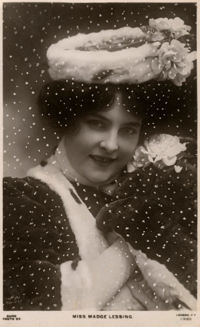 Madge Lessing, tysk skådespelerska, c1906 av Unbekannt
