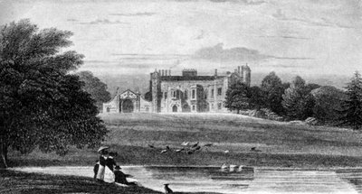 Madingley Hall, Madingley, Cambridgeshire, 1800-talet 1912 av Unbekannt