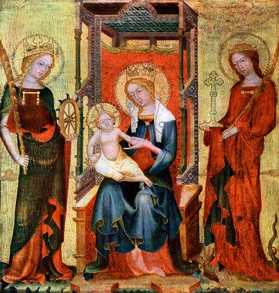 Madonna mellan St Catherine och Margaret, c1360 1955 av Unbekannt