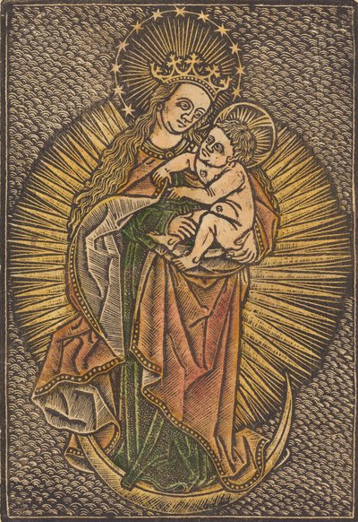 Madonna and Child in Glory, fjärde kvartalet 1400-talet. av Unbekannt