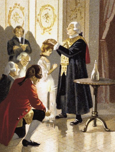 Magisk session av greve Alessandro av Cagliostro, andra hälften av 1800-talet av Unbekannt