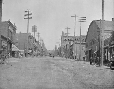 Main Street, Butte City, Montana, c1897. av Unbekannt