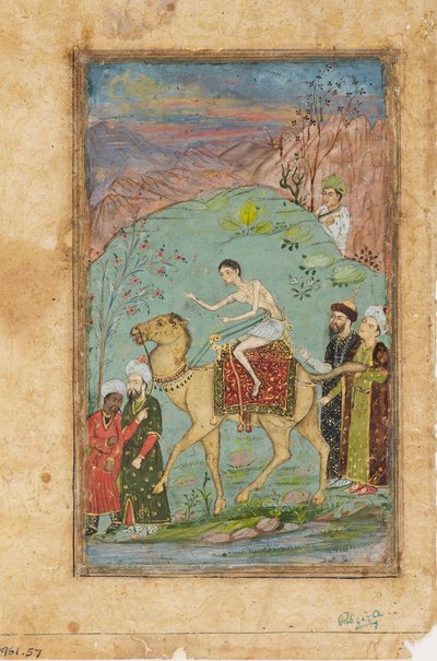 Majnun på en kamel, 1800-talet av Unbekannt