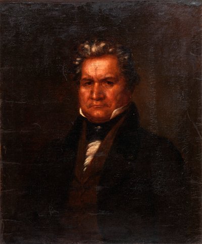 Major Ridge, Porträtt av Cherokee Indian, . av Unbekannt