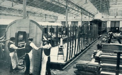Att göra en järnvägsvagn, 1922. av Unbekannt