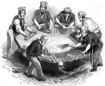Att göra bäverhattar, 1841 av Unbekannt