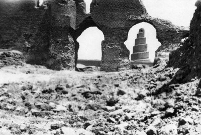 Malwiya-tornet, Mesopotamien, 1918 av Unbekannt