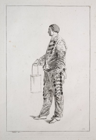 Man Standing, 1700-tal. av Unbekannt