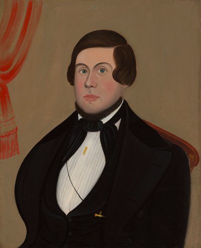 Man med guldpenna, ca. 1850. av Unbekannt