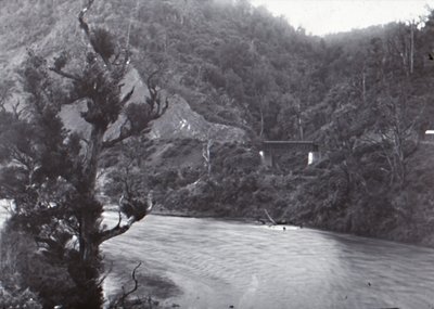 Manawatu Gorge, sent 1800-tidigt 1900-tal. av Unbekannt
