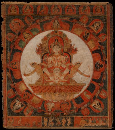 Mandala av Chandra, månens gud, sent 1300-tidigt 1400-tal. av Unbekannt