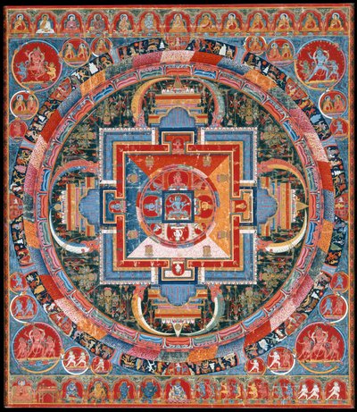 Mandala av Jnanadakini, sent 1300-tal. av Unbekannt