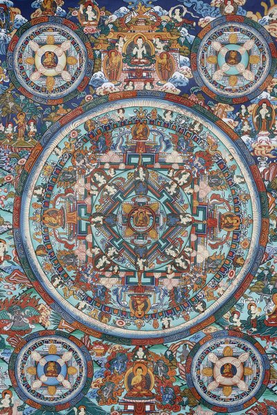 Mandalo Tibetan Thangka, Bhaktapur, Nepal av Unbekannt