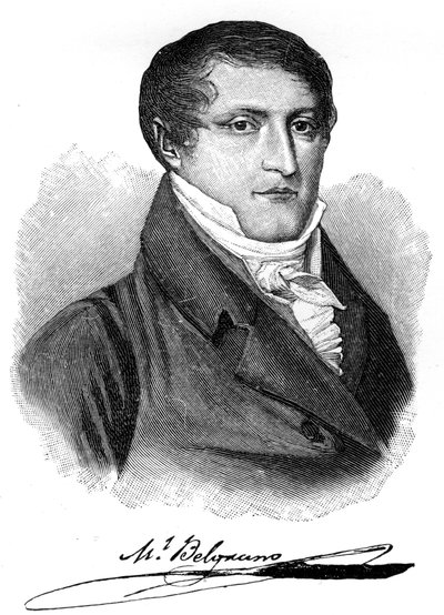 Manuel Belgrano, argentinsk ekonom, advokat, politiker och militärledare från 1800-talet, 1901 av Unbekannt