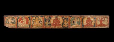 Manuskriptomslag med Avalokiteshvara The Bodhisattva of Infinite Compassion, 1100-talet. av Unbekannt