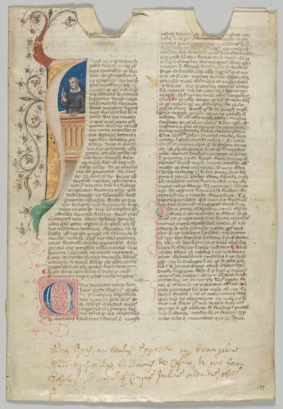 Manuskriptblad, italienska, 1300-talet. av Unbekannt