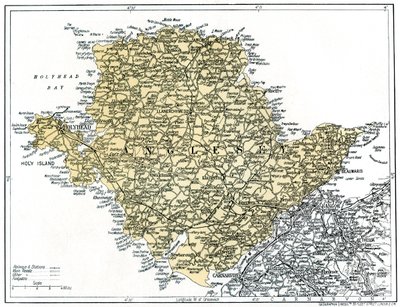 Karta över Anglesey, 1924-1926 av Unbekannt