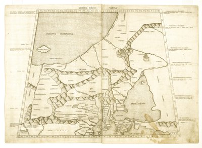 Karta över Muscovy av Ptolemaios Octava Europe Tabula av Unbekannt