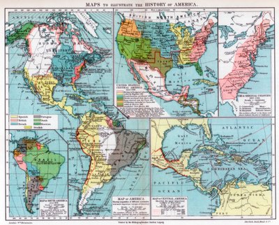 Kartor för att illustrera Amerikas historia, 1901 av Unbekannt