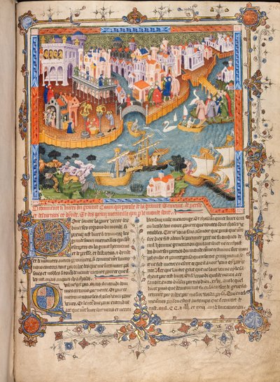 Marco Polos avgång från Venedig 1271 Från Marco Polos Travels, ca 1400 av Unbekannt