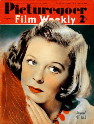 Margaret Sullavan 1909-1960, amerikansk skådespelerska, 1940 av Unbekannt