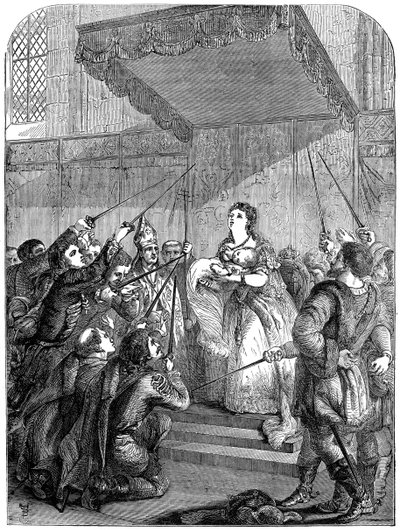 Maria Theresia av Österrike 1717-1780 vädjar till Magyardieten, 1700-talet 1800-talet av Unbekannt