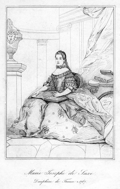 Marie-Josèphe av Sachsen, Dauphine av Frankrike av Unbekannt