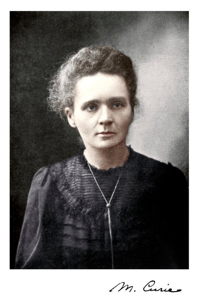 Marie Curie, polskfödd fransk fysiker, 1917 av Unbekannt