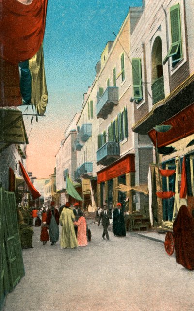 Market Street, Suez, Egypten, 1900-talet av Unbekannt