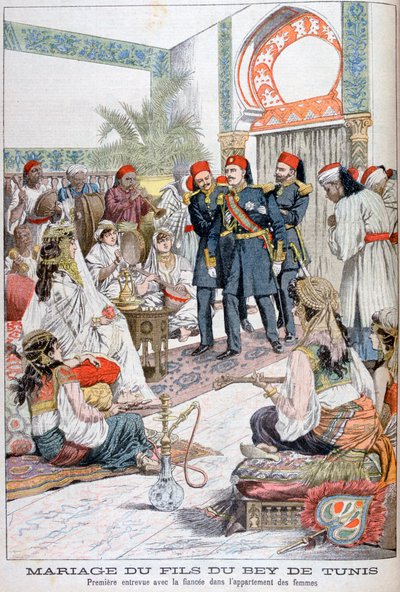 Gift med sonen till Bey of Tunis, 1903 av Unbekannt