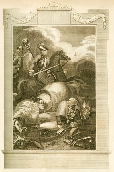 Marskalk Blucher vid slaget vid Ligny, 16 juni 1815, 1816. av Unbekannt