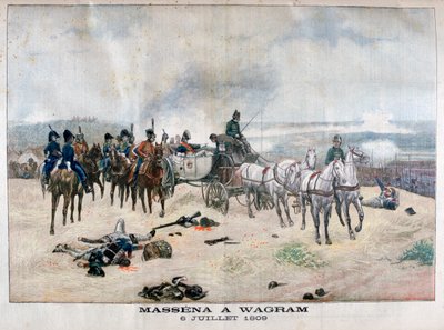 Marskalk Massena vid slaget vid Wagram, Österrike, 5-6 juli 1809, 1904 av Unbekannt