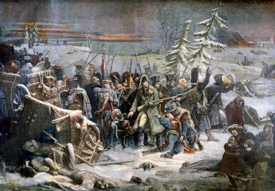 Marshall Ney under reträtten från Ryssland, 1812 1894 av Unbekannt
